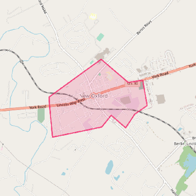 Map of New Oxford