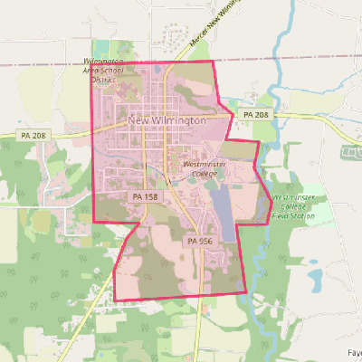 Map of New Wilmington