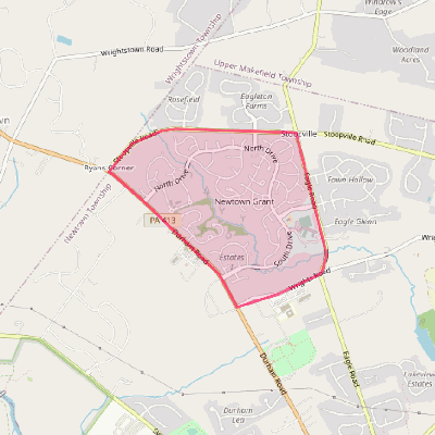 Map of Newtown Grant