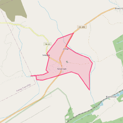 Map of Newtown