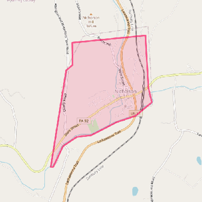 Map of Nicholson