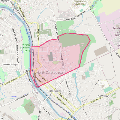 Map of North Catasauqua