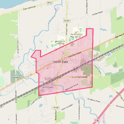 Map of North East