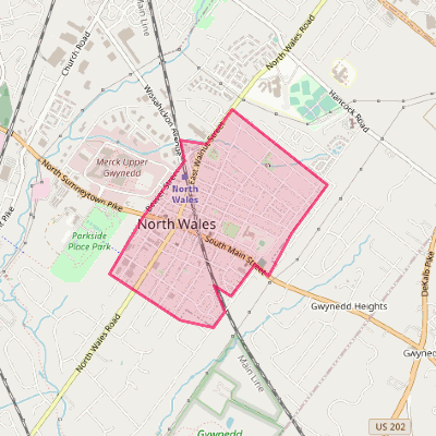 Map of North Wales