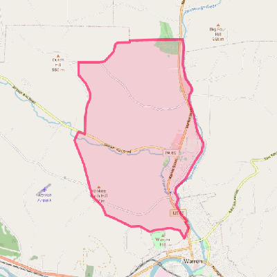 Map of North Warren