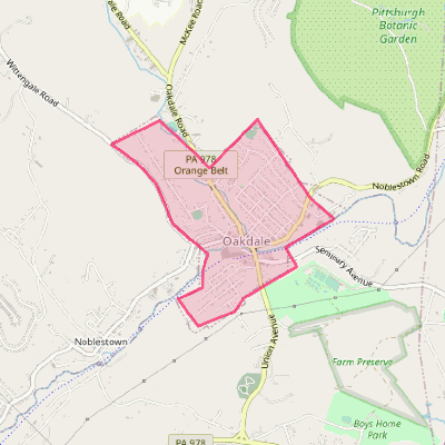 Map of Oakdale