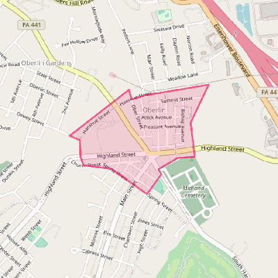 Map of Oberlin