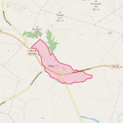 Map of Oley