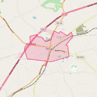 Map of Oxford