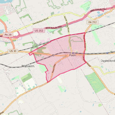 Map of Paoli