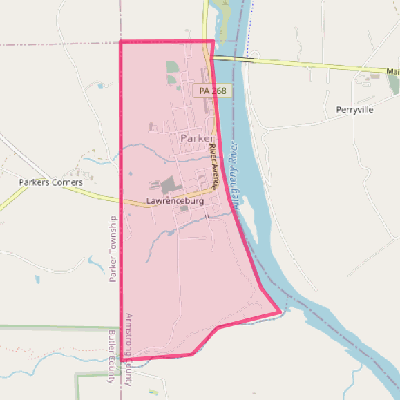 Map of Parker