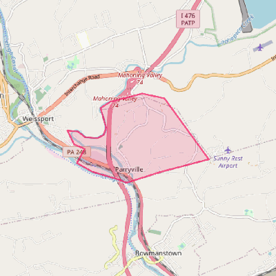 Map of Parryville