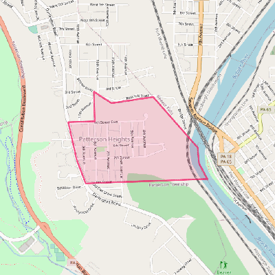 Map of Patterson Heights