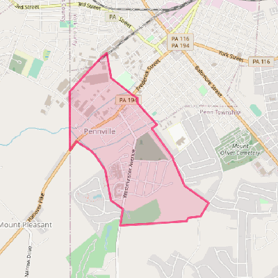 Map of Pennville