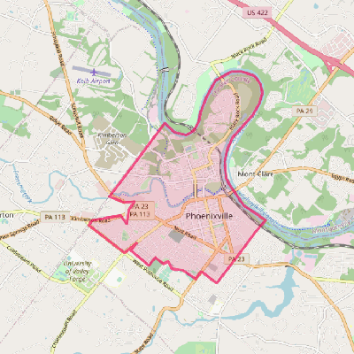 Map of Phoenixville