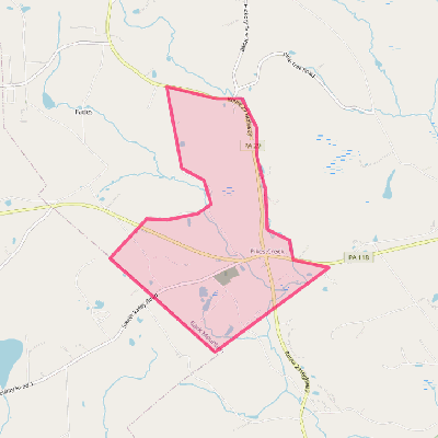 Map of Pikes Creek