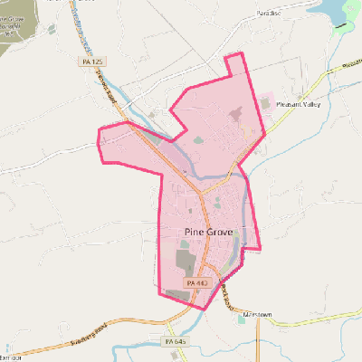 Map of Pine Grove