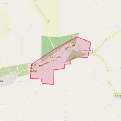 Map of Plumville