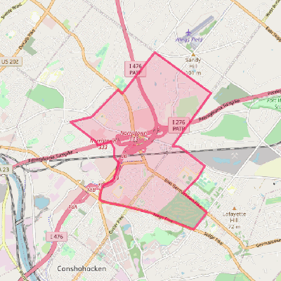 Map of Plymouth Meeting