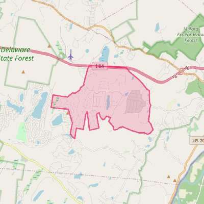 Map of Pocono Woodland Lakes