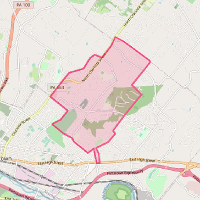 Map of Pottsgrove