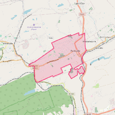 Map of Pottsville