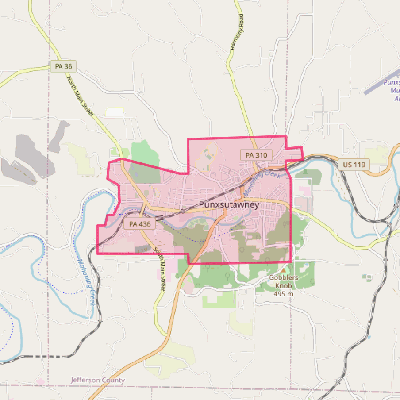 Map of Punxsutawney