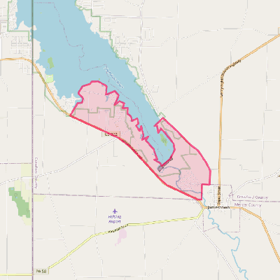 Map of Pymatuning South