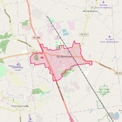 Map of Quakertown