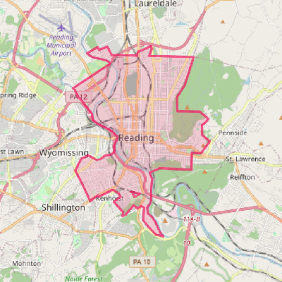 Map of Reading