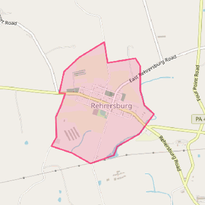 Map of Rehrersburg