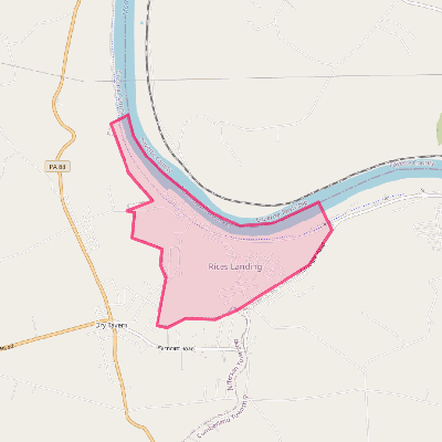 Map of Rices Landing