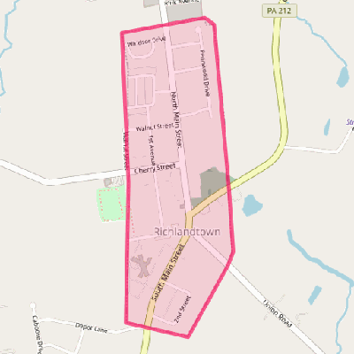 Map of Richlandtown