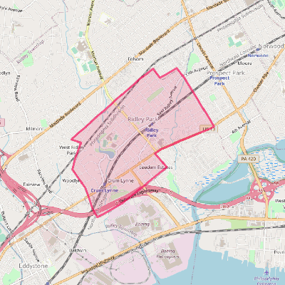 Map of Ridley Park