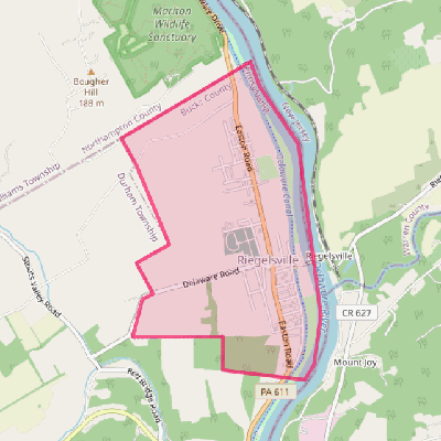 Map of Riegelsville