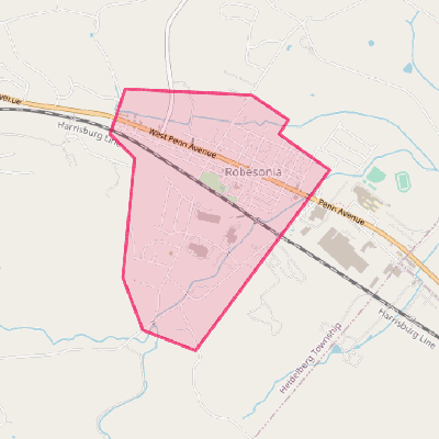 Map of Robesonia