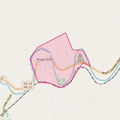 Map of Rogersville