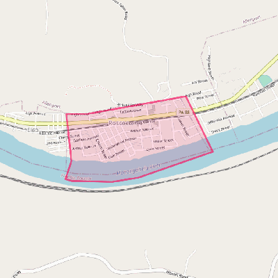 Map of Roscoe