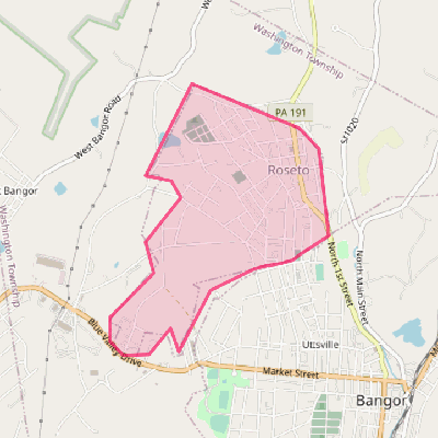 Map of Roseto