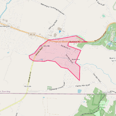 Map of Rouzerville