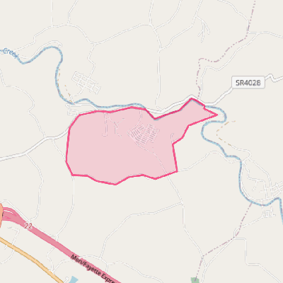 Map of Rowes Run