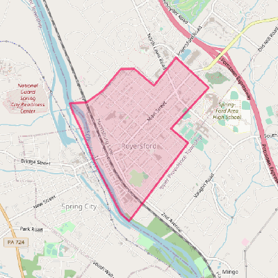 Map of Royersford