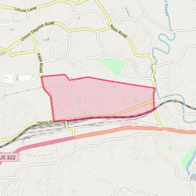 Map of Rutherford