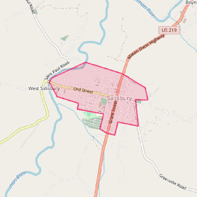 Map of Salisbury