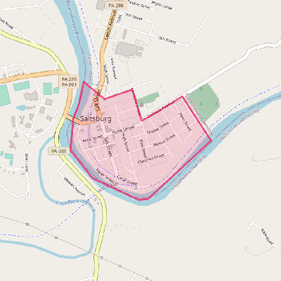 Map of Saltsburg