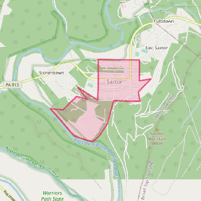 Map of Saxton