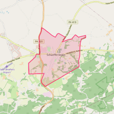 Map of Schaefferstown