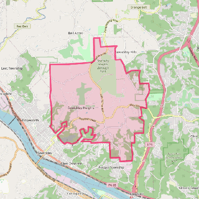 Map of Sewickley Heights