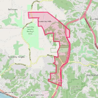 Map of Sewickley Hills