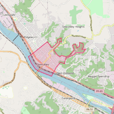 Map of Sewickley